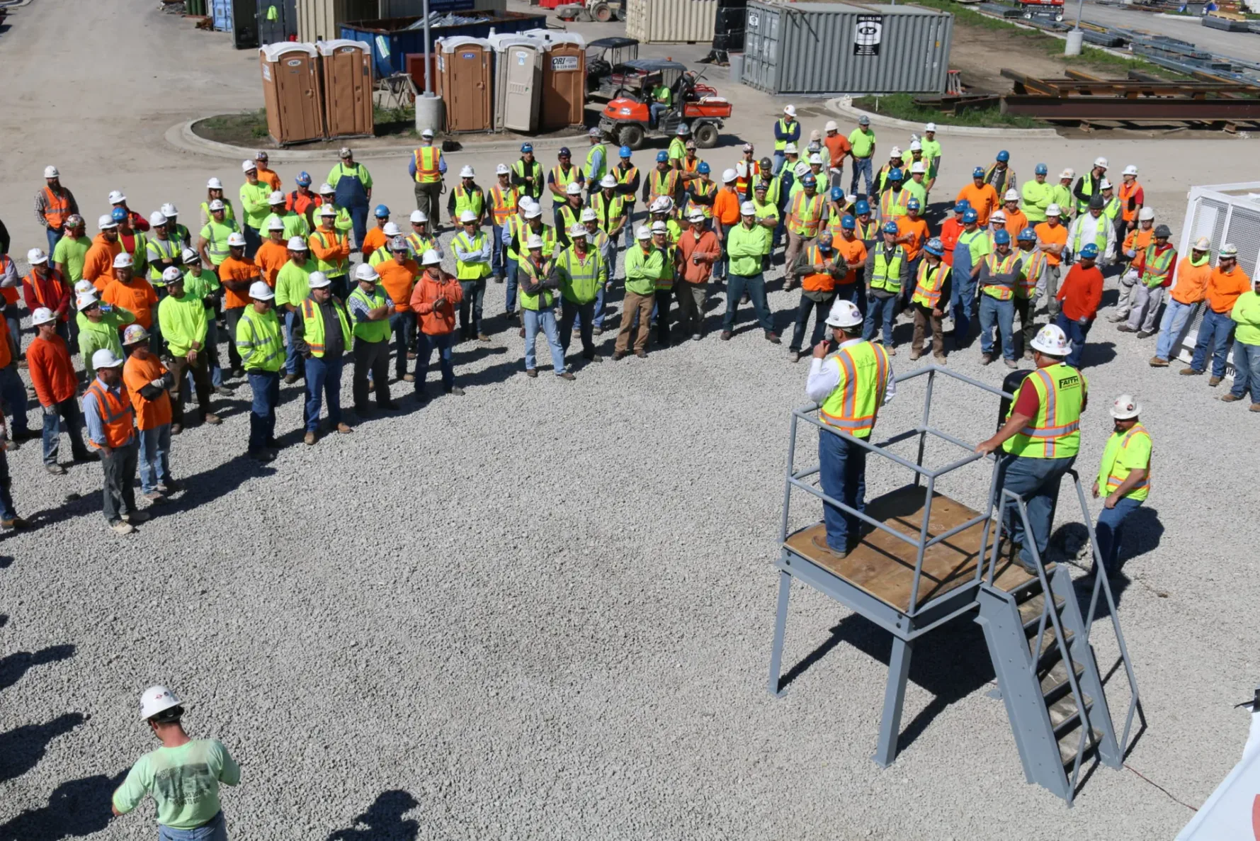 Construction workers onsite of a construction project