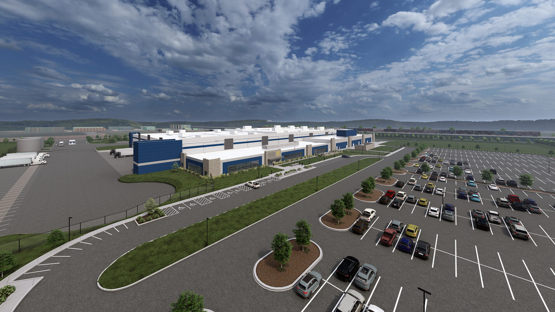 A rendering of a 330,000 square foot beef processing facility being designed and built by McCownGordon