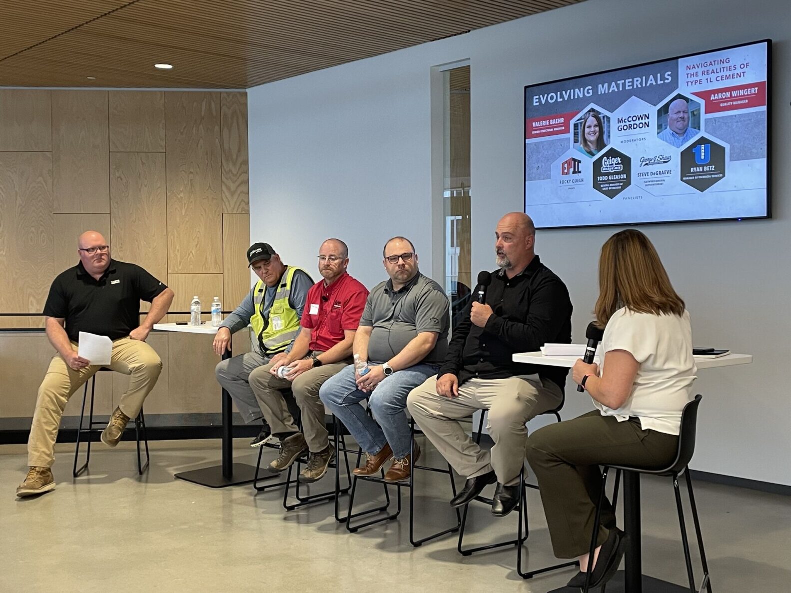 Type 1L Cement Panelists at McCownGordon